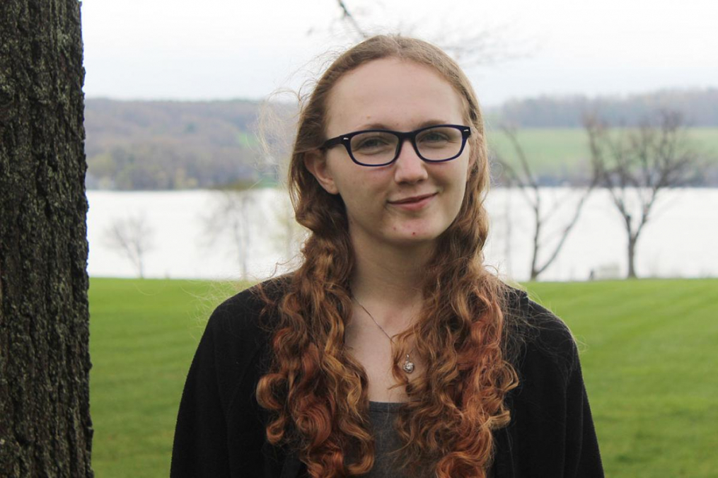 Miranda Milan ’19, a social work major posing for a portrait