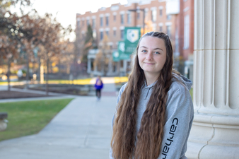 Grayce PierceAs she prepares to graduate this month, Grayce Pierce said her Field Period experience have highlighted a variety of career paths. "I did a Field Period at the Wayne County BOCES with the behavioral issues students," she said. "Those students helped me realize, 'Oh, maybe I want to help kids.' And then at the Yates County Probation office, I was working with juveniles and adults and that kind of made me realize like I don't mind working with either population."